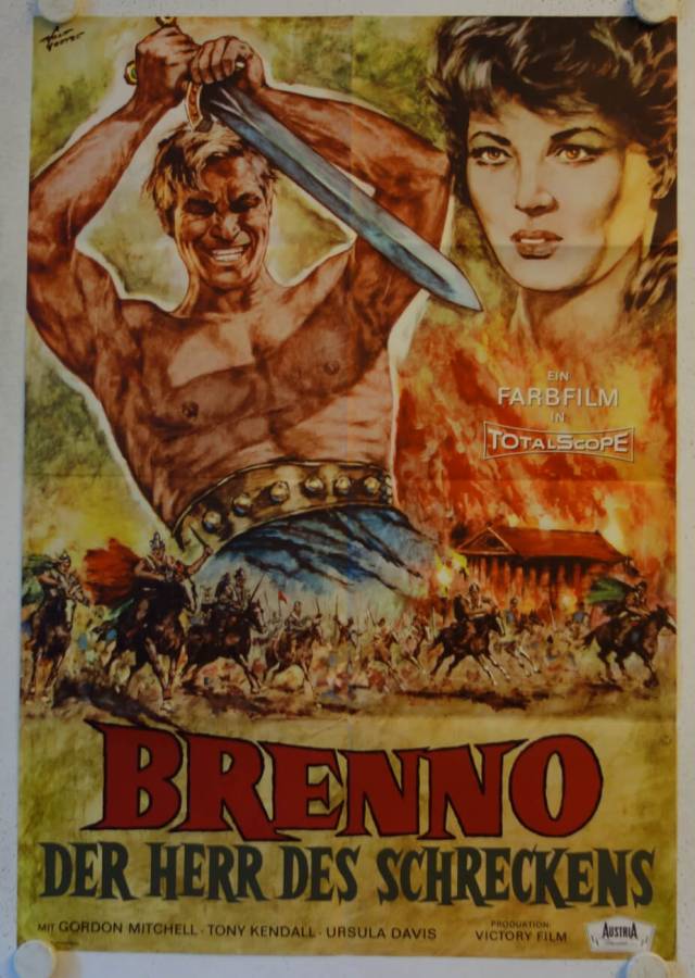 Brennus Enemy of Rome original release german movie poster